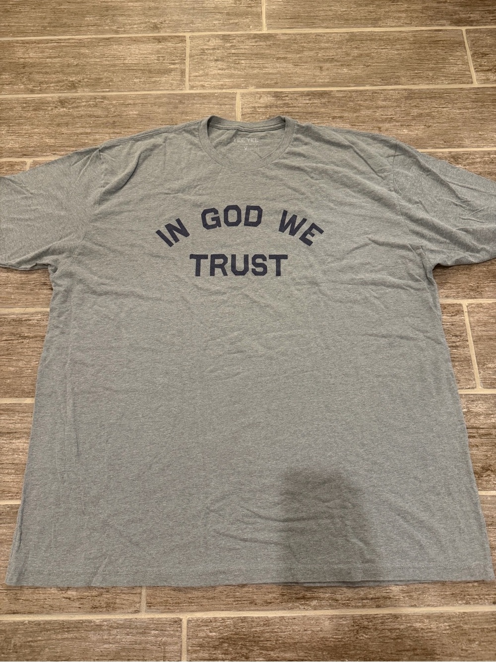 Gray Yee Yee "In God We Trust" cotton t-shirt